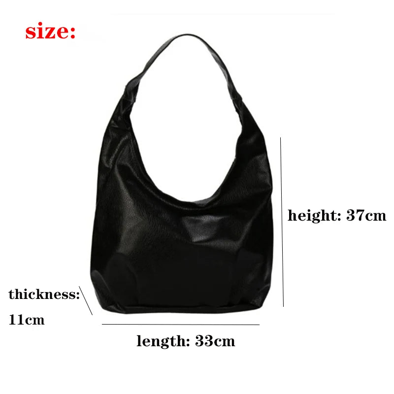 Women’s PU Leather Large Capacity Shoulder & Messenger Bag