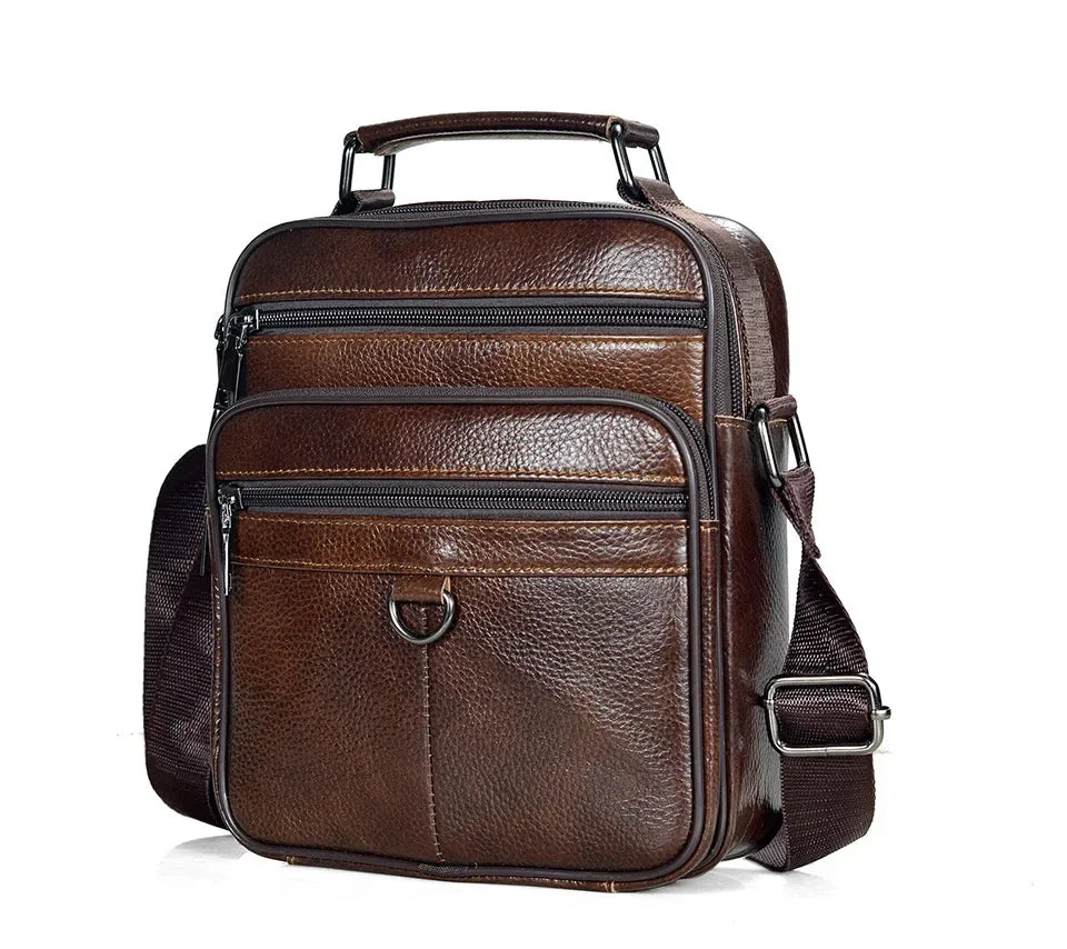 Men’s Genuine Leather Briefcase & Messenger Shoulder Bag