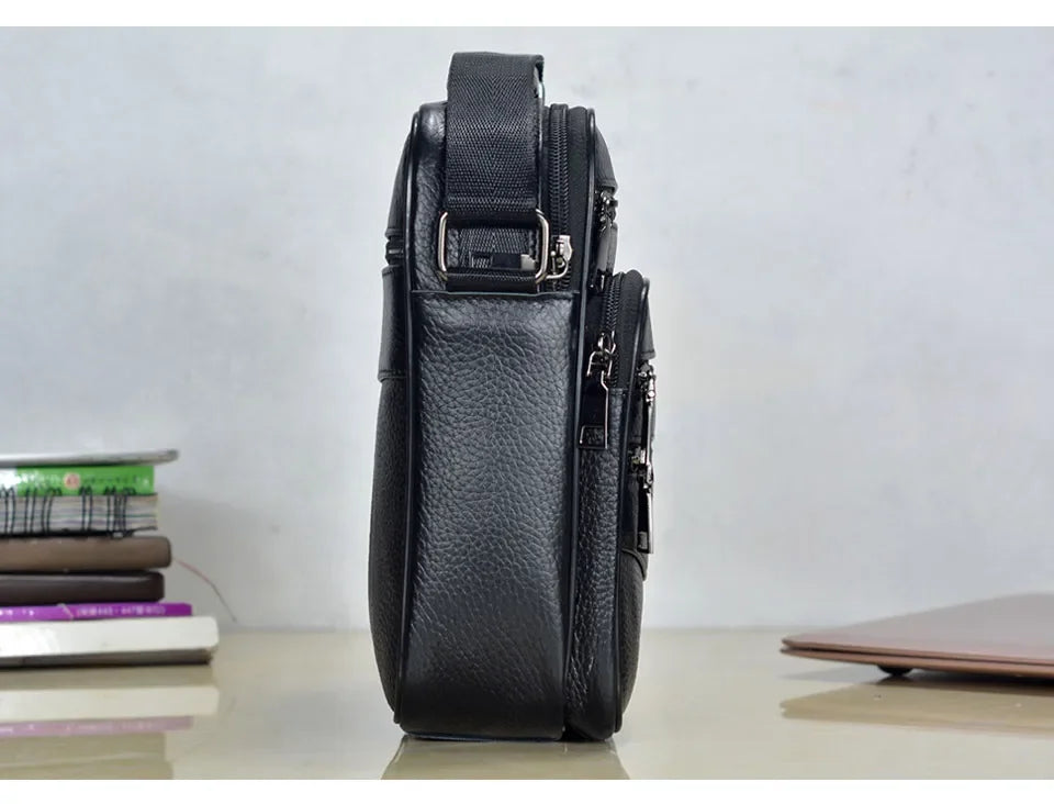 Men’s Genuine Leather Briefcase & Messenger Shoulder Bag