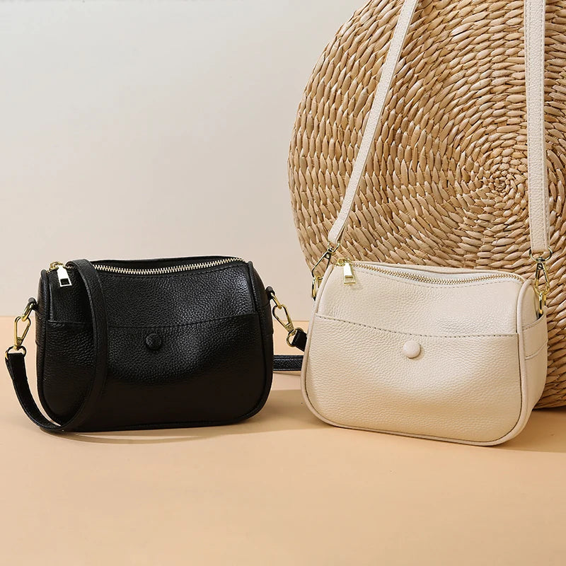 Women’s Soft Genuine Cow Leather Shoulder & Crossbody Bag