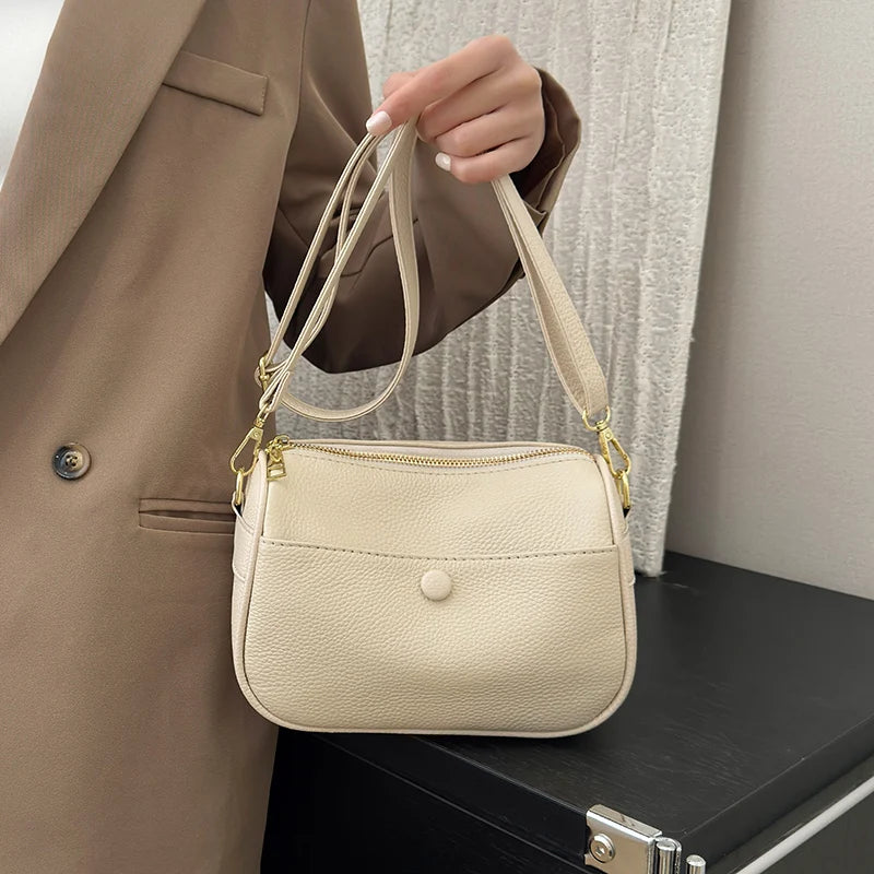 Women’s Soft Genuine Cow Leather Shoulder & Crossbody Bag