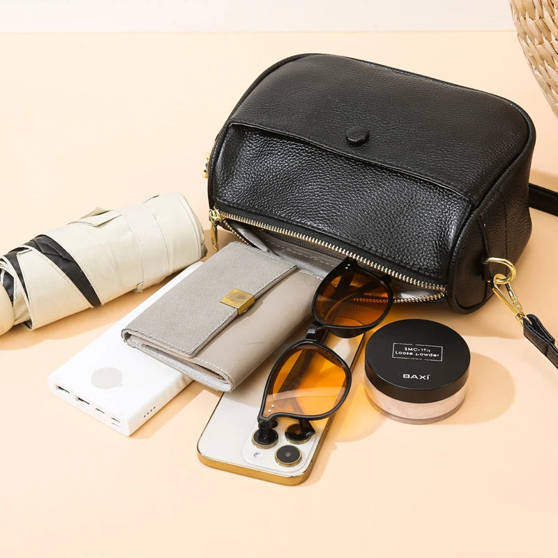 Women’s Soft Genuine Cow Leather Shoulder & Crossbody Bag