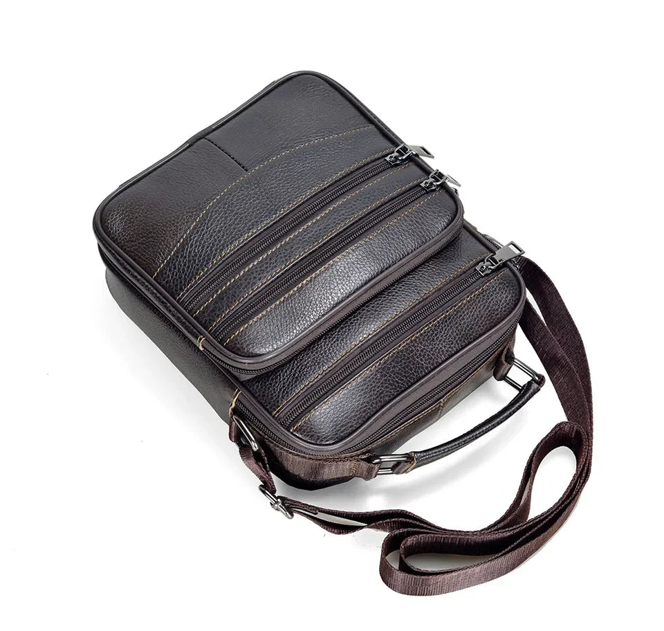 Men’s Genuine Leather Briefcase & Messenger Shoulder Bag