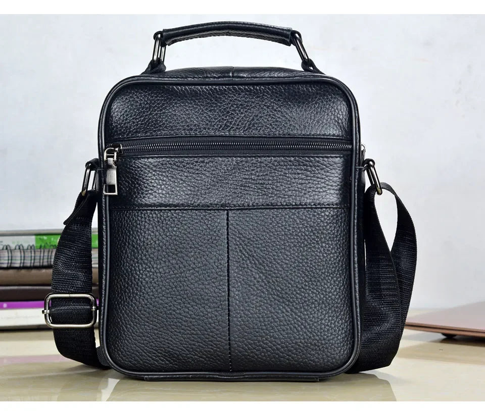 Men’s Genuine Leather Briefcase & Messenger Shoulder Bag