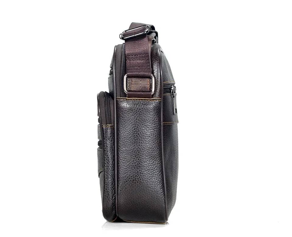 Men’s Genuine Leather Briefcase & Messenger Shoulder Bag