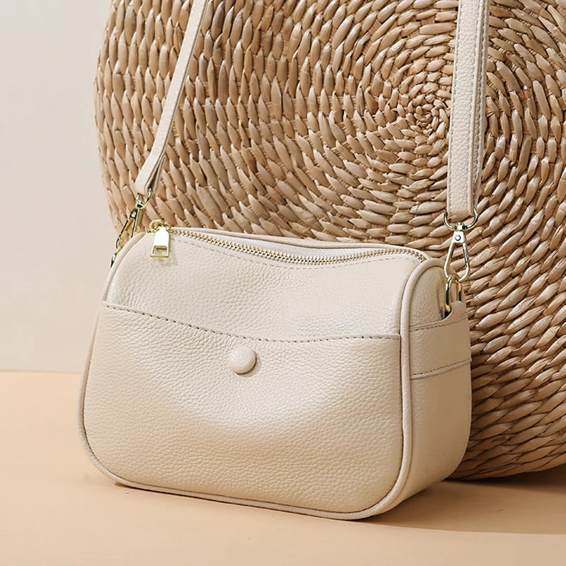 Women’s Soft Genuine Cow Leather Shoulder & Crossbody Bag