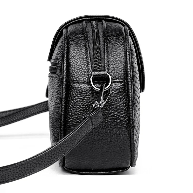 Women’s Genuine Cowhide Leather Handbag & Small Crossbody Tote