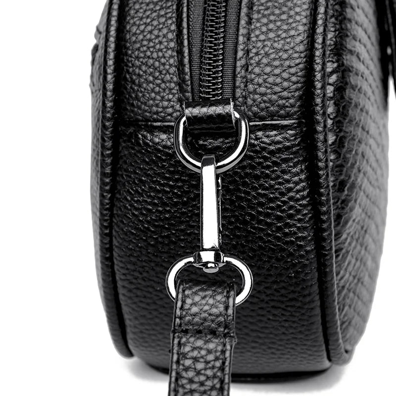 Women’s Genuine Cowhide Leather Handbag & Small Crossbody Tote